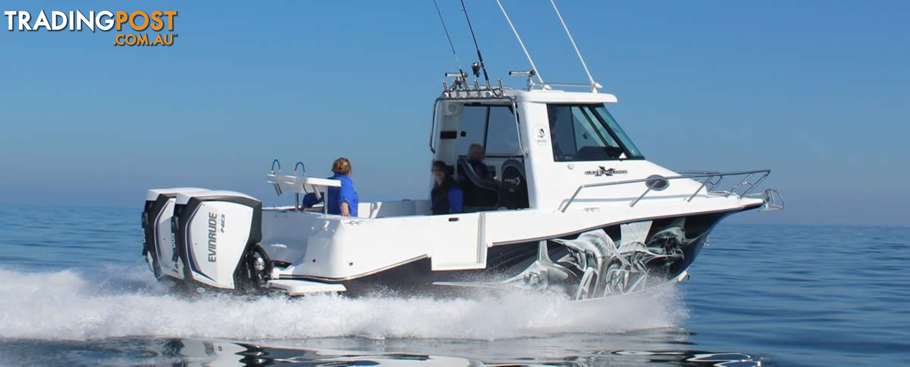 NEW 2024 EVOLUTION  ENCLOSED WITH 250HP YAMAHA FOURSTROKE FOR SALE