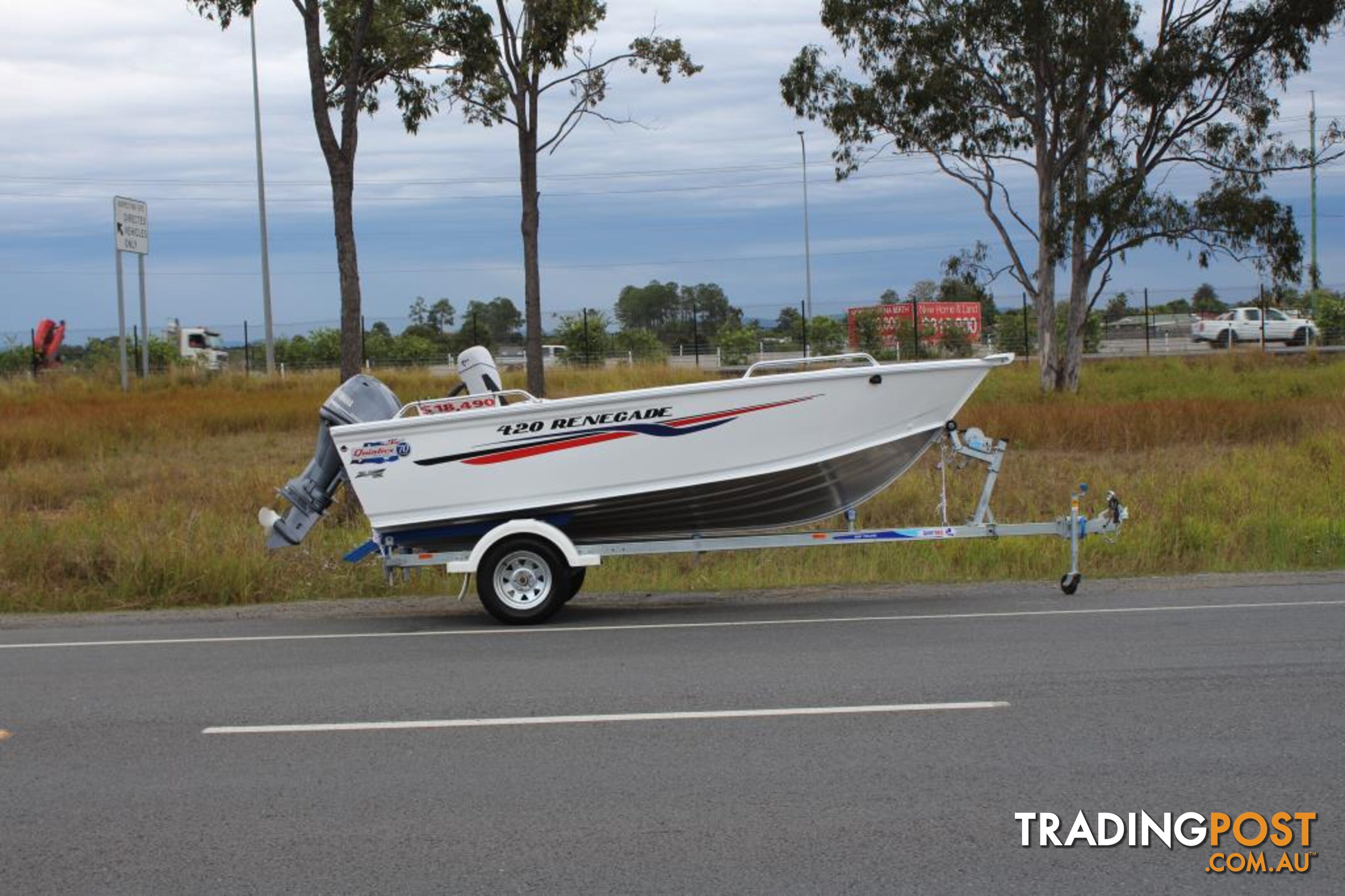 Quintrex 420 Renegade TS(Tiller Steer) + Yamaha F50hp 4-Stroke - Pack 2 for sale online prices