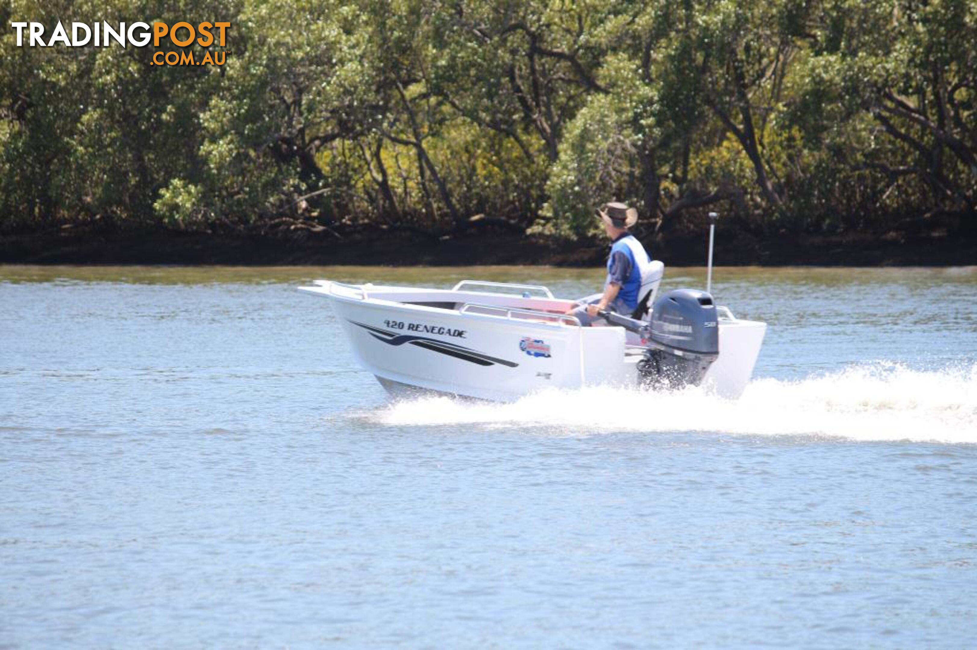 Quintrex 420 Renegade TS(Tiller Steer) + Yamaha F50hp 4-Stroke - Pack 2 for sale online prices