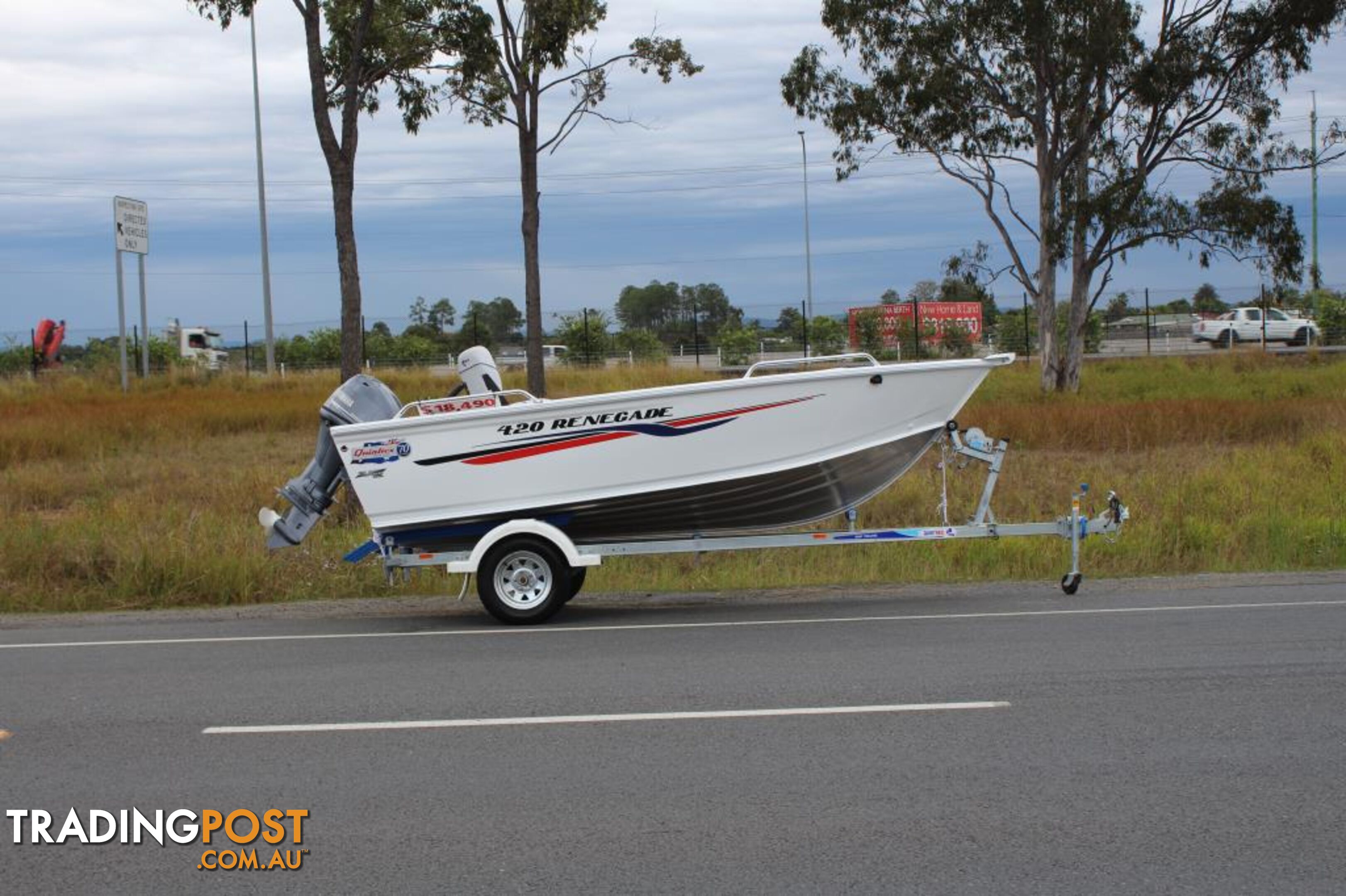 Quintrex 420 Renegade TS(Tiller Steer) + Yamaha F50hp 4-Stroke - Pack 2 for sale online prices