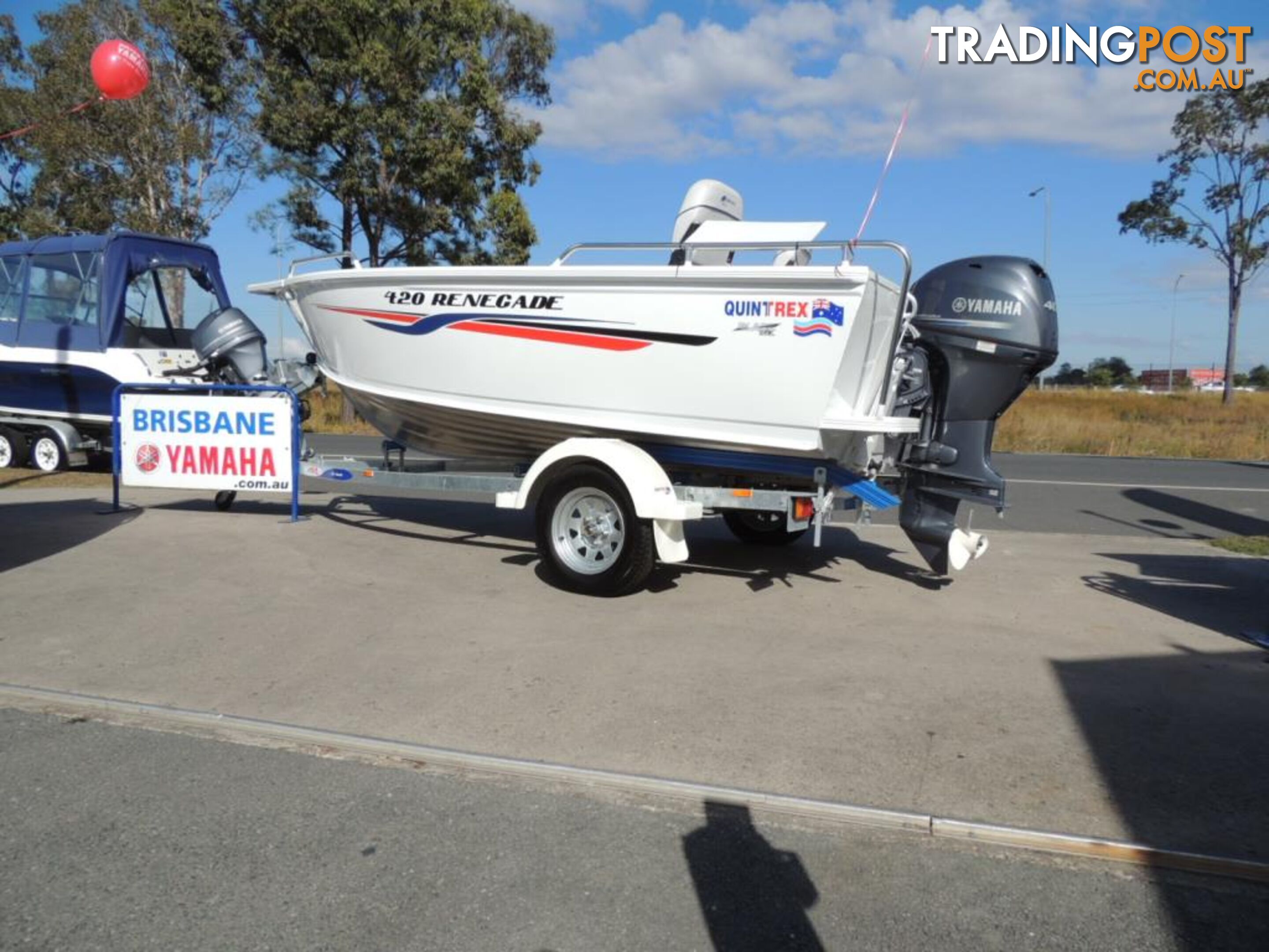 Quintrex 420 Renegade TS(Tiller Steer) + Yamaha F50hp 4-Stroke - Pack 2 for sale online prices