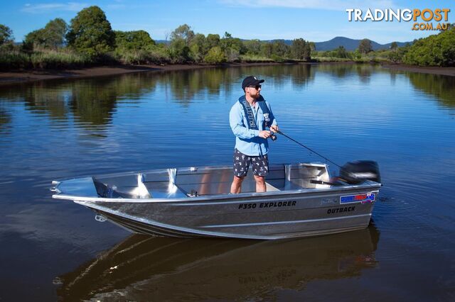 Quintrex F350 Outback Explorer + Yamaha F15hp 4-Stroke - Pack 2 for sale online prices