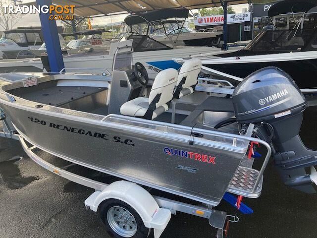 Quintrex 420 Renegade SC(Side Console) + Yamaha F50hp 4-Stroke - Pack 2 for sale online prices