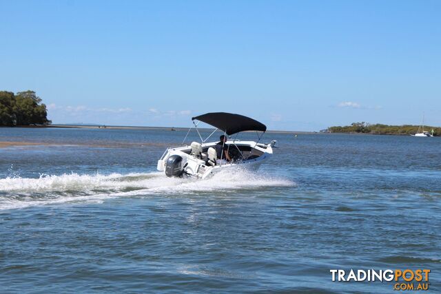 Quintrex 500 Top Ender is the entry level  our pack 4 powered by 90 Hp Yamaha
