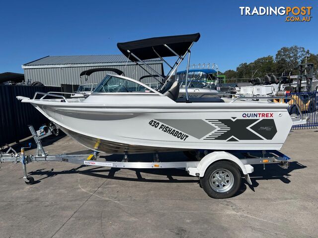 Quintrex 430 Fishabout + Yamaha F60HP - IN STOCK NOW