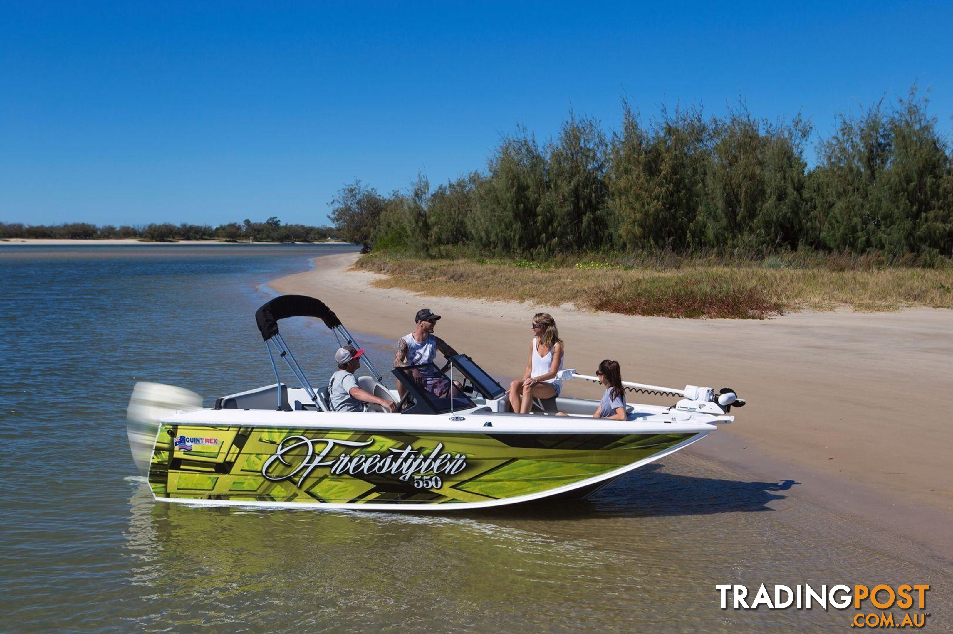 Quintrex 550 Freestyler + Yamaha F130hp 4-Stroke - Pack 1 for sale online prices