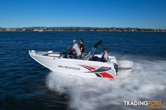 Quintrex 590 Freestyler + Yamaha F150hp 4-Stroke - Wake Tower Pack  for sale online prices