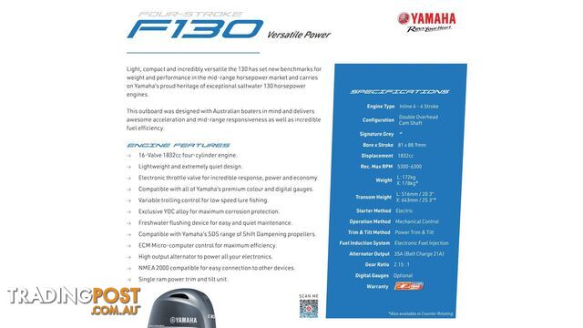 Yellowfin YF-58 Centre Console + Yamaha F130HP - PACK 1 FOR SALE - photo 3 of 24