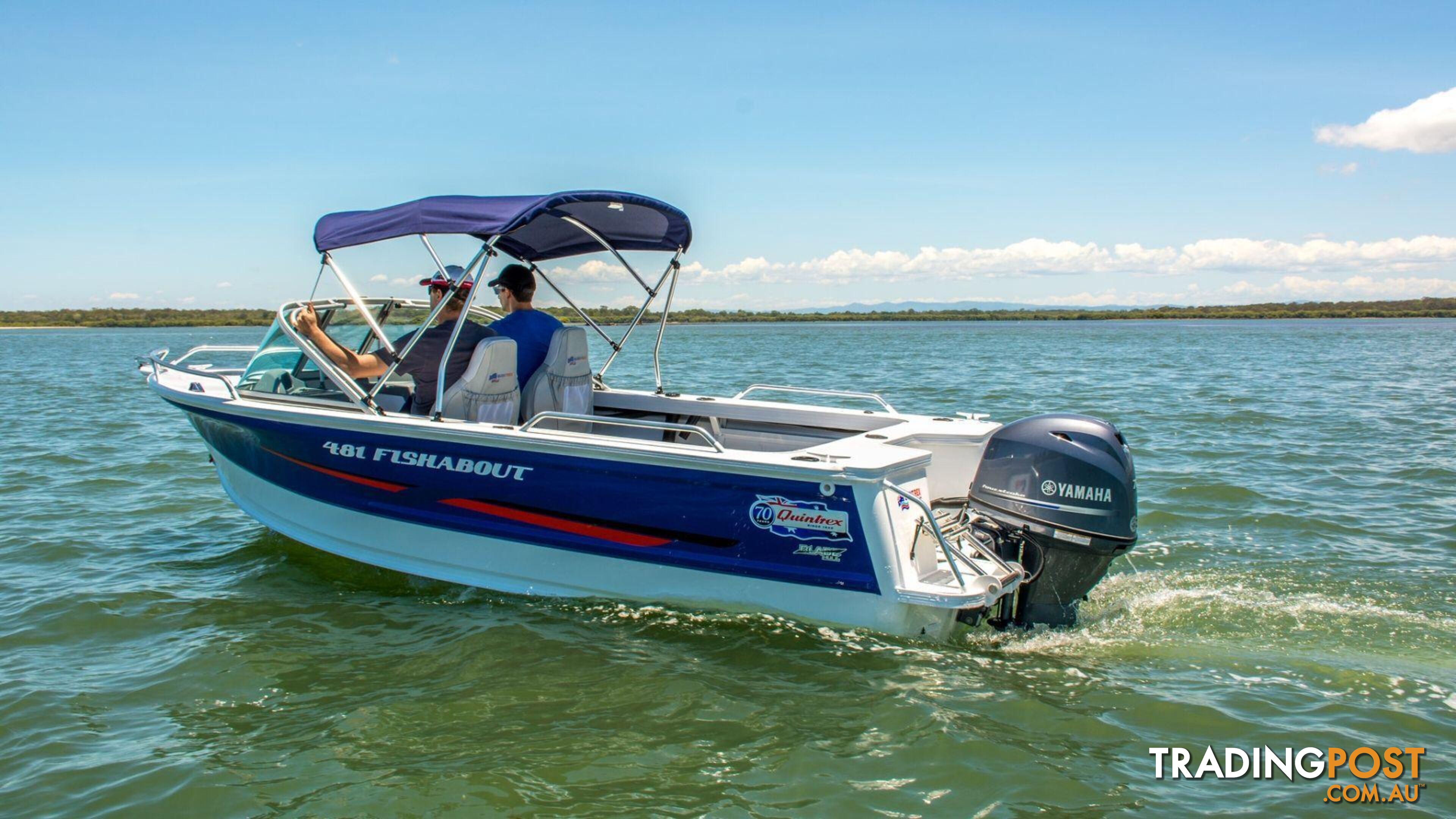 Quintrex 481 Fishabout + Yamaha F70hp 4-Stroke - Pack 1 for sale online prices