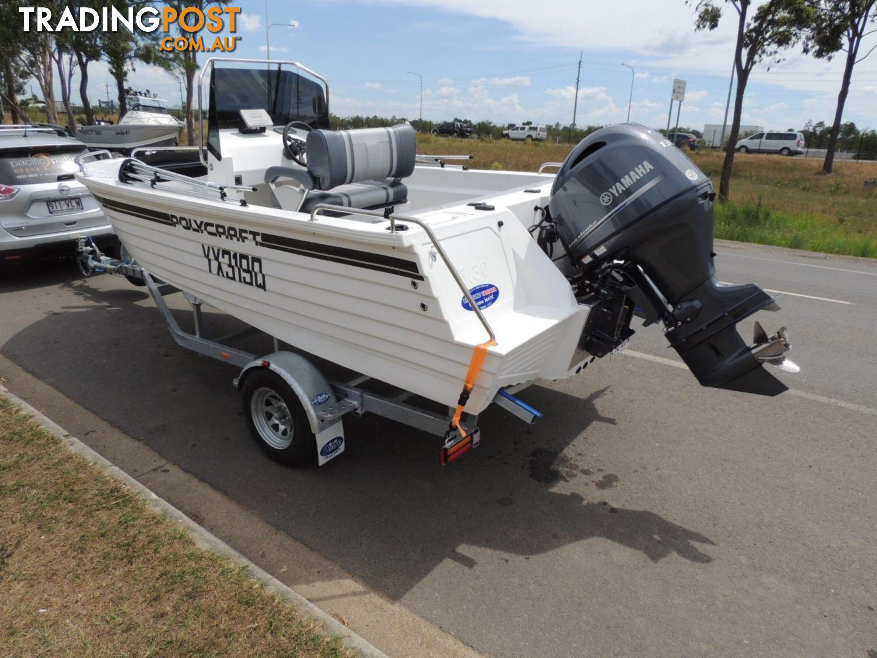 Polycraft 530 Warrior Centre Console + Yamaha F130hp 4-Stroke - Pack 3 for sale online prices