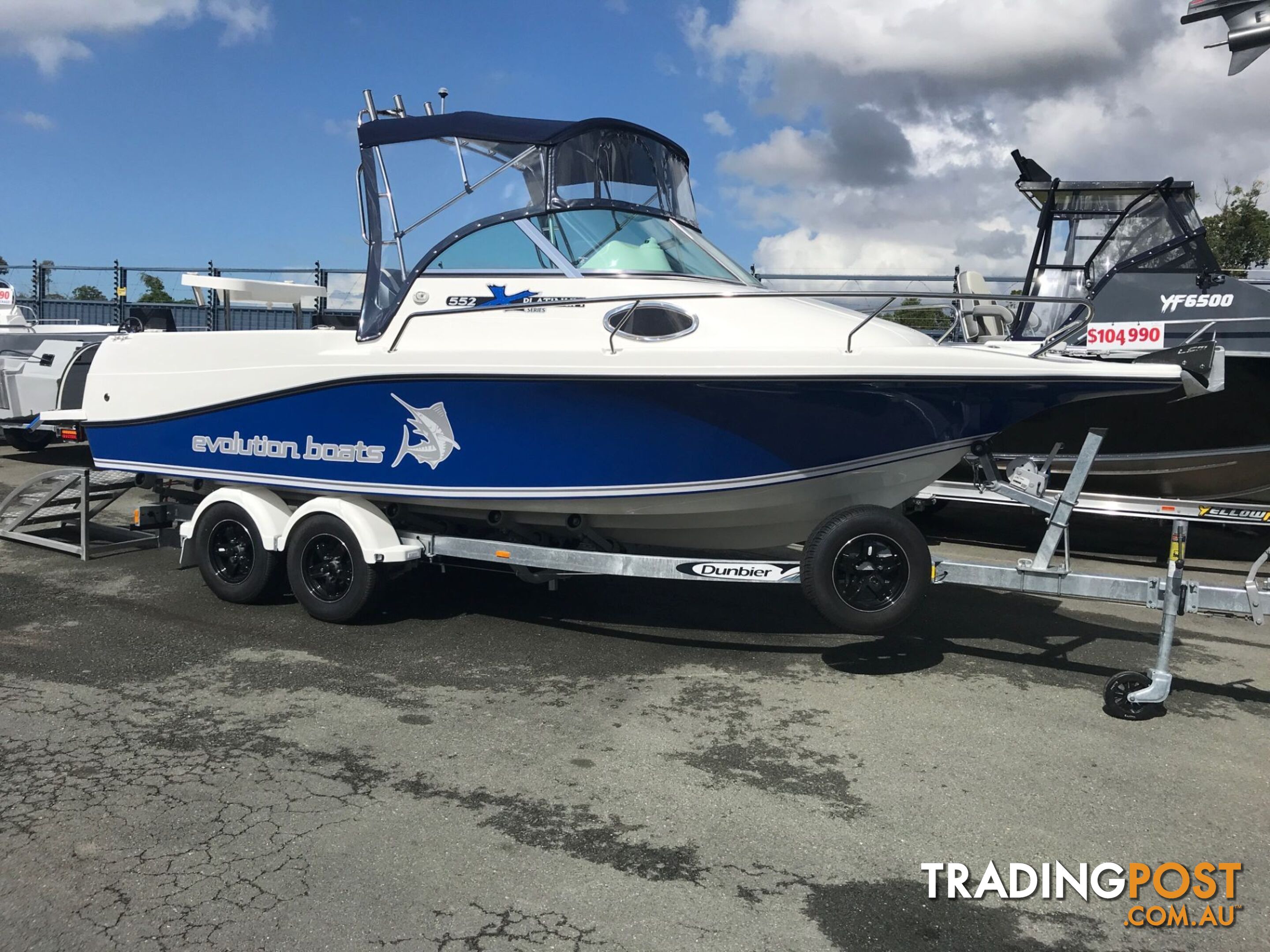 NEW 2024 EVOLUTION 552 SILVER WITH YAMAHA 130 HP FOURSTROKE FOR SALE