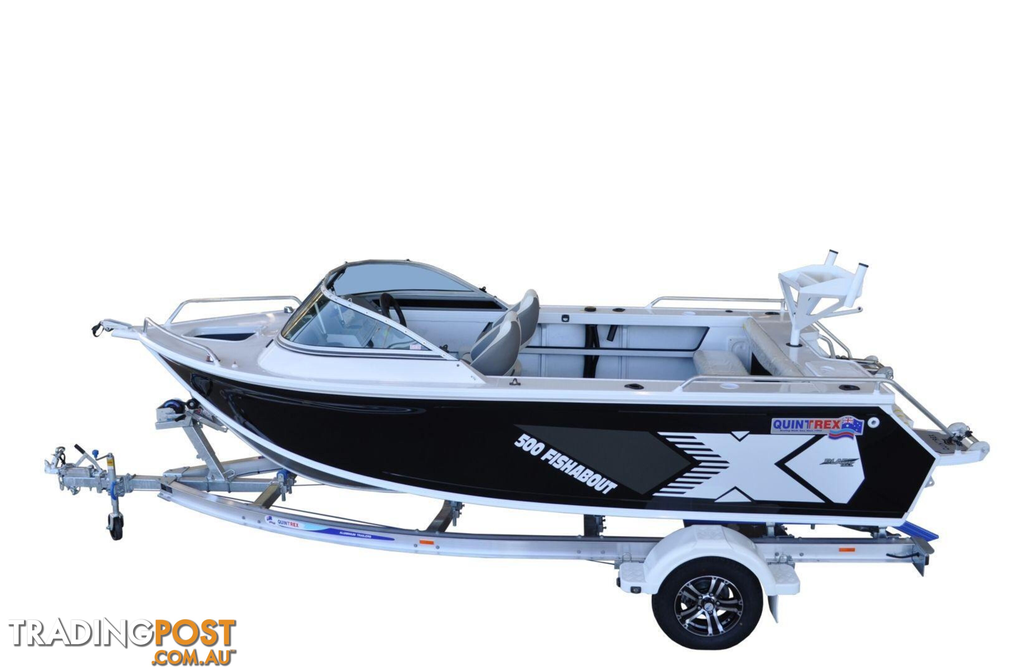 Quintrex 500 Fishabout + Yamaha F75HP 4-Stroke - Pack 2 for sale online prices