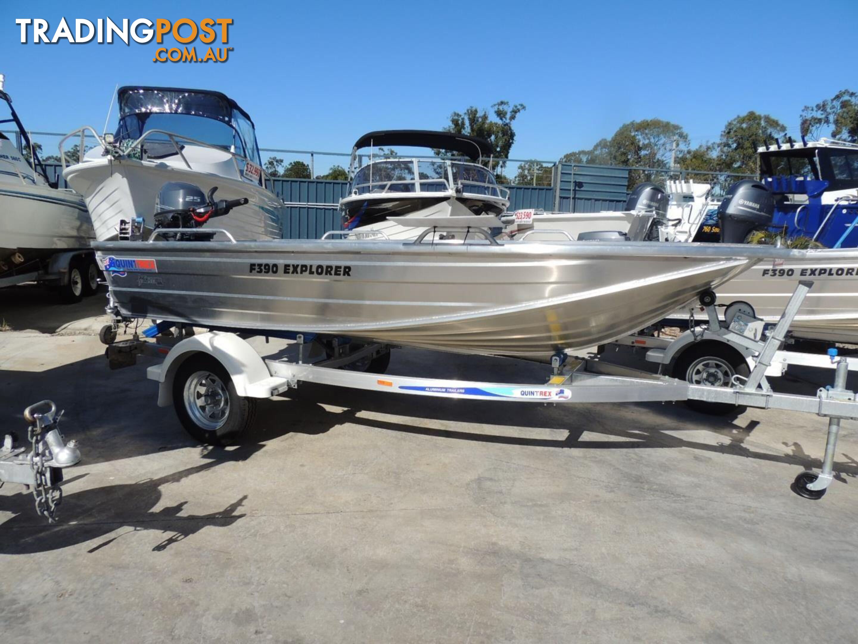 Quintrex F390 Explorer + Yamaha F25hp 4-Stroke - Pack 2 for sale online prices