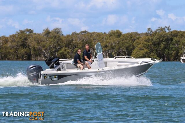 Stock Boat Package Yellowfin Powered by the Yamaha F200XC