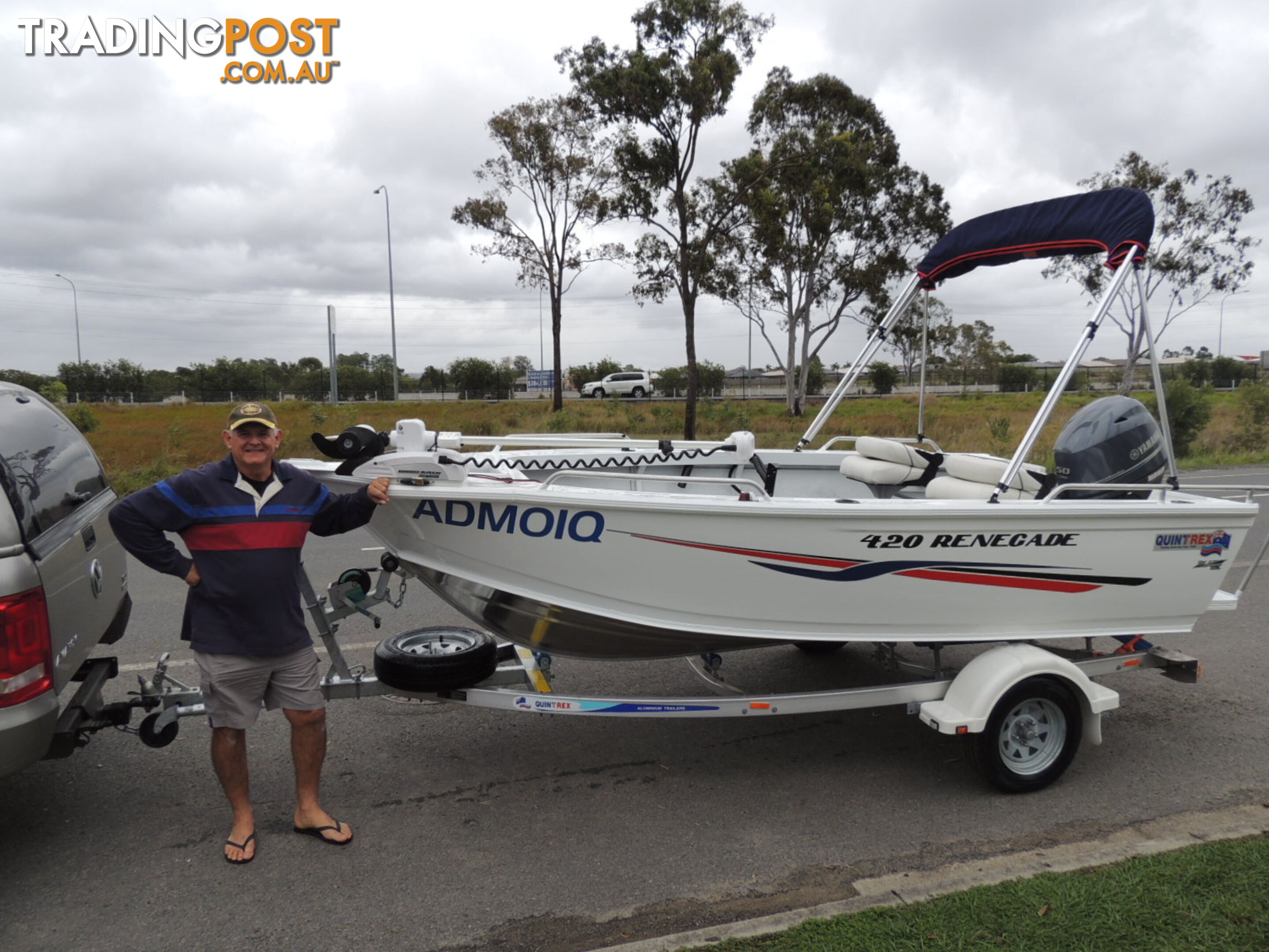 Quintrex 420 Renegade PRO SC(Side Console) + Yamaha F50hp 4-Stroke - PRO Pack for sale online prices