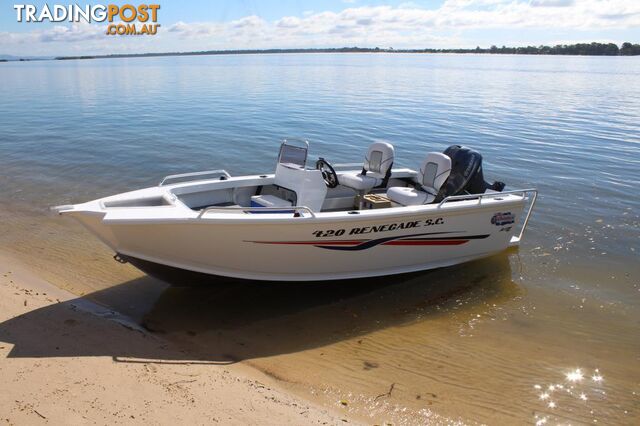 Quintrex 420 Renegade PRO SC(Side Console) + Yamaha F50hp 4-Stroke - PRO Pack for sale online prices