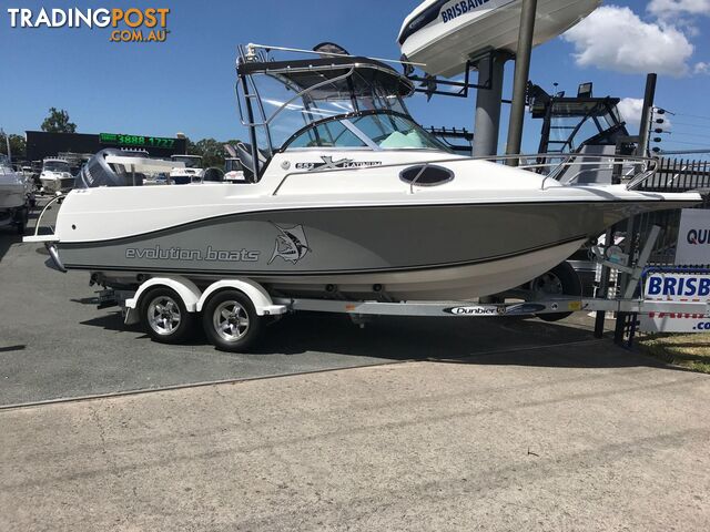 NEW 2024 EVOLUTION 552 PLATINUM FITTED WITH A YAMAHA HELM MASTER XA F150 FOURSTROKE