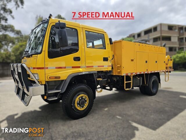 2002 Isuzu FTS 750 7 Speed Dual Cab 4x4 Yellow Firetruck 8.2l