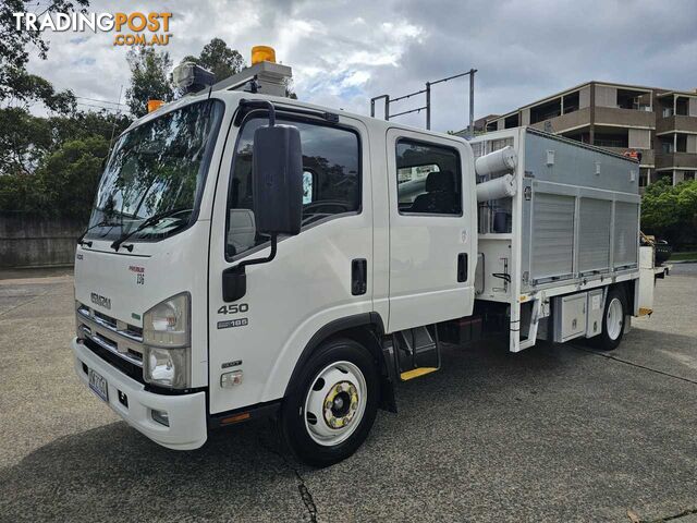 2011 Isuzu NQR 450 Premium Service Body & Crane White Dual Cab 5.2l