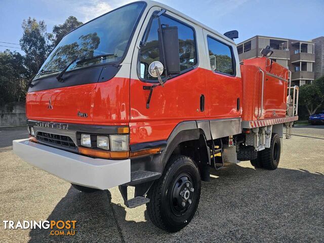 1997 Mitsubishi Canter FG637 4x4 Dual Cab Red Firetruck 4x4