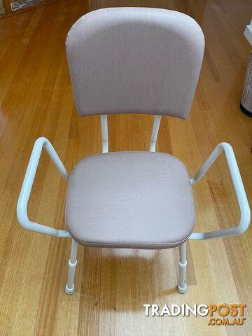 Aspire perching stool champagne vinyl. Recently purchased and never used.