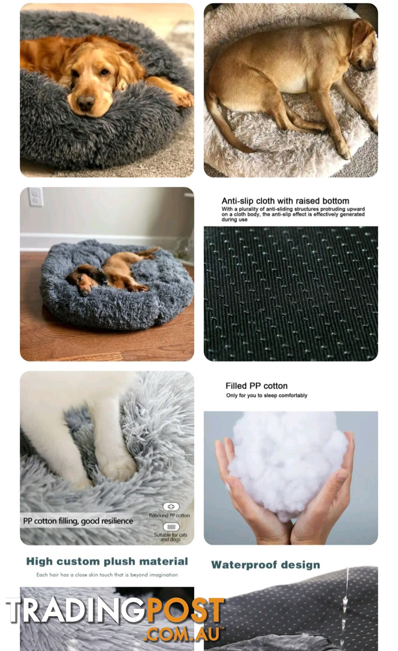 FLUFFY CALMING DONUT BEDS