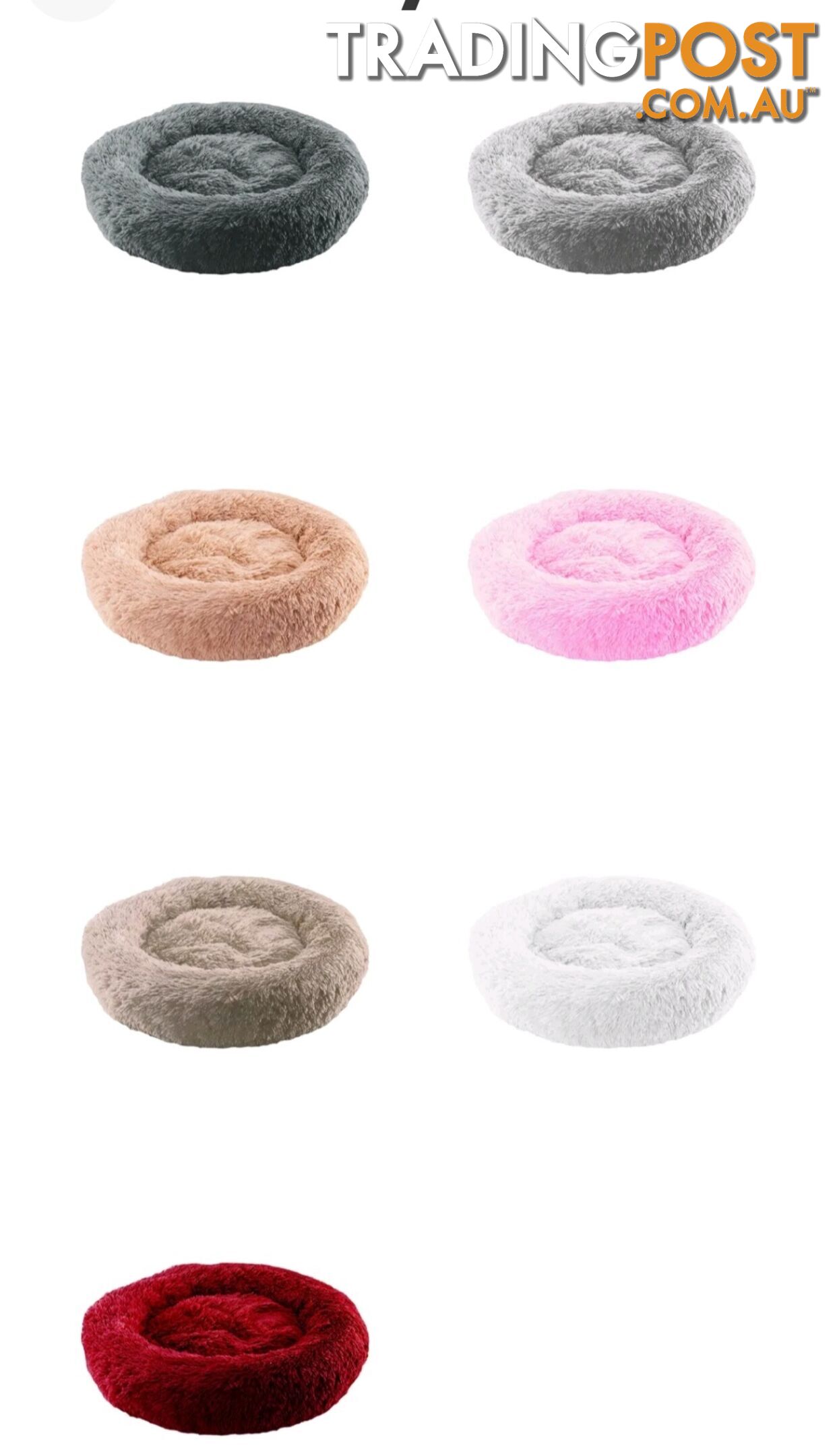 FLUFFY CALMING DONUT BEDS