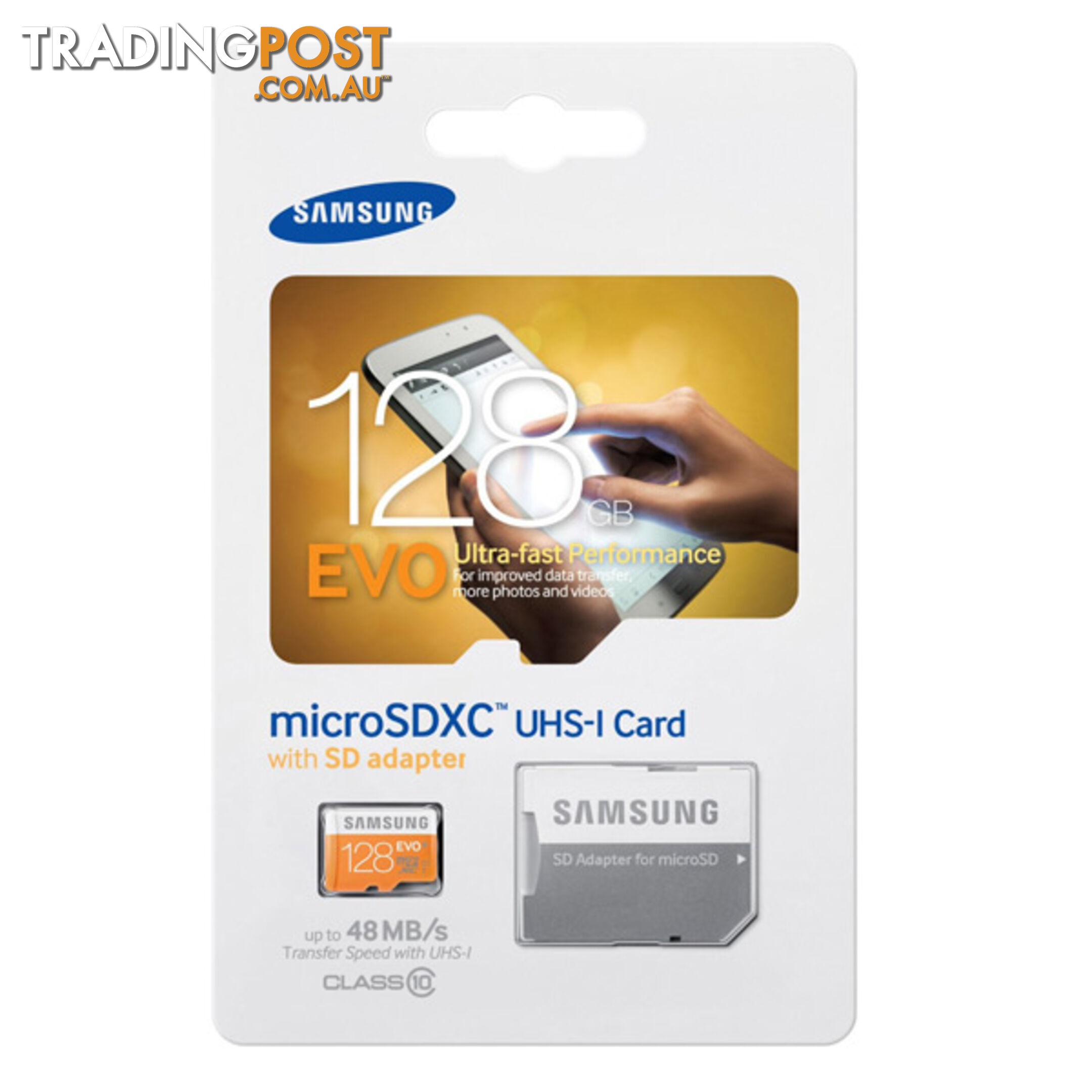 Samsung 128GB EVO Micro SDXC up to 48MB/s with Adapter (MB-MP128DA/AM)