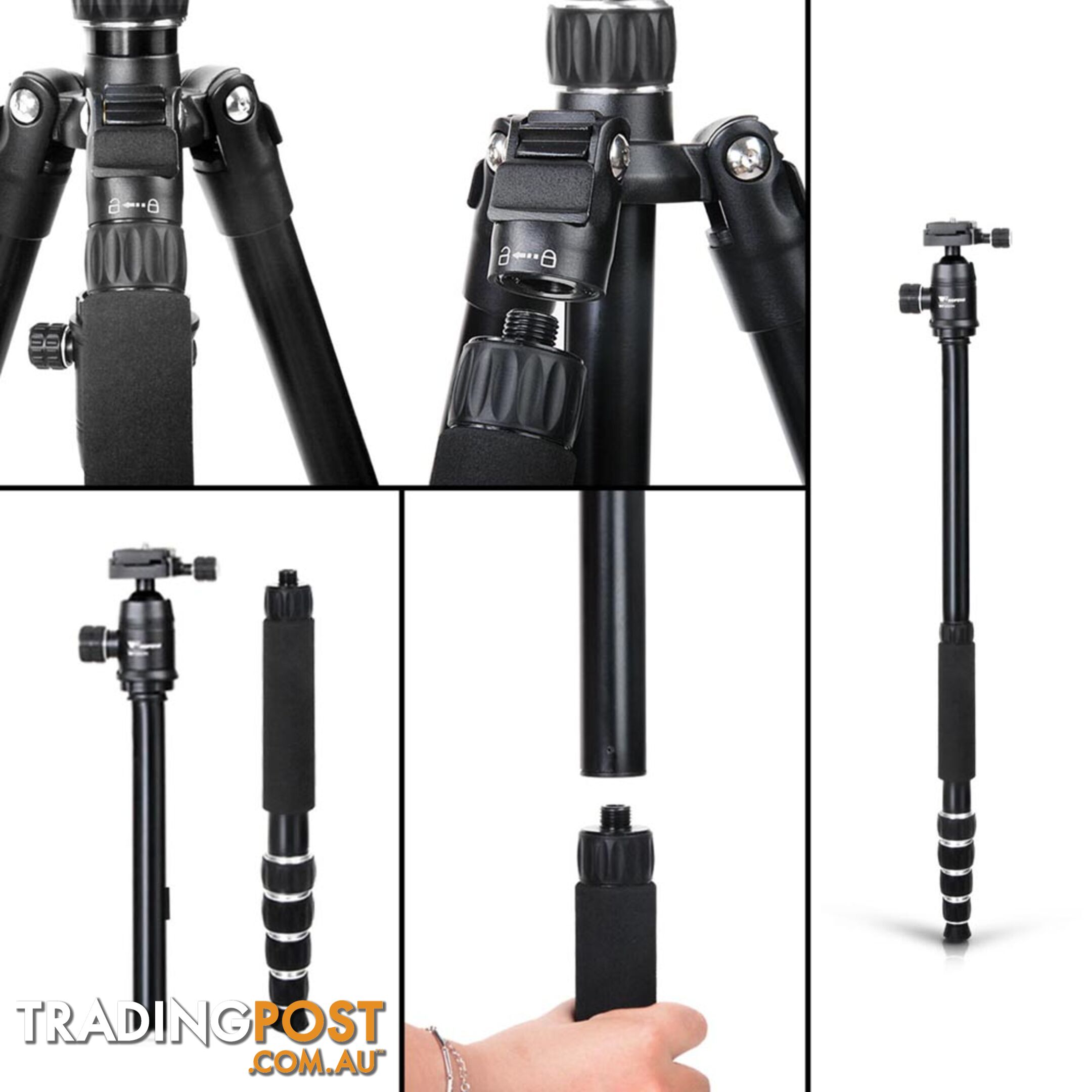 Professional 2 IN 1 Monopod/Tripod Digital Camera 152cm