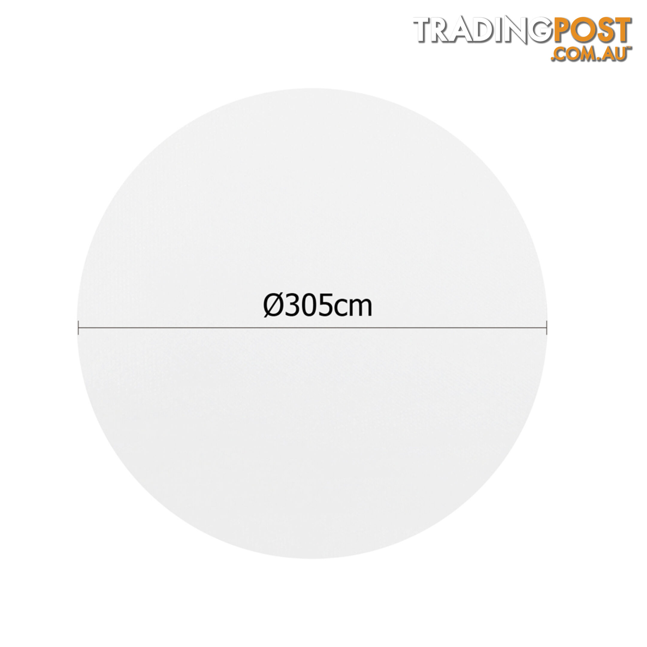 4 Pcs Wedding Table Cloth Round 305cm White