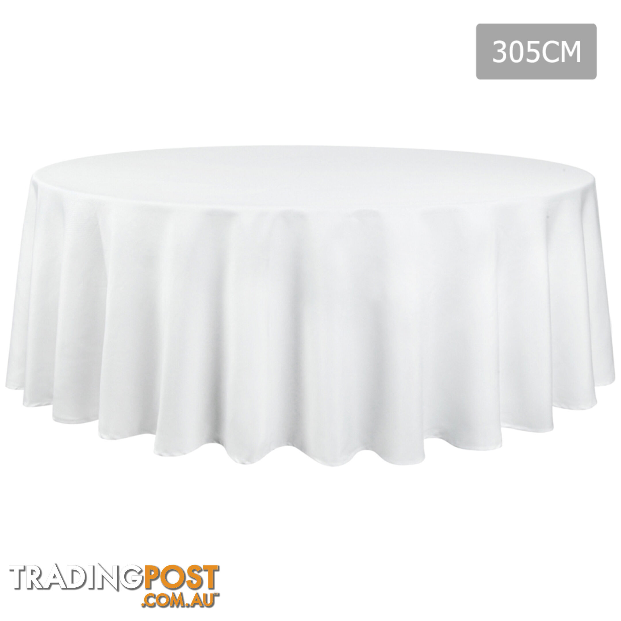 4 Pcs Wedding Table Cloth Round 305cm White