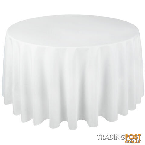 4 Pcs Wedding Table Cloth Round 305cm White