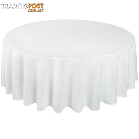 4 Pcs Wedding Table Cloth Round 305cm White