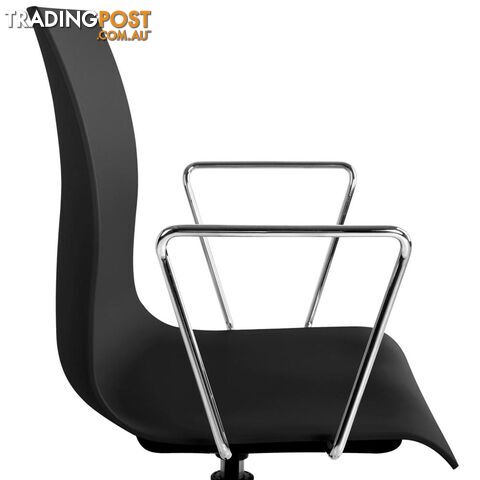 Modern Office Chair with Armrests Black