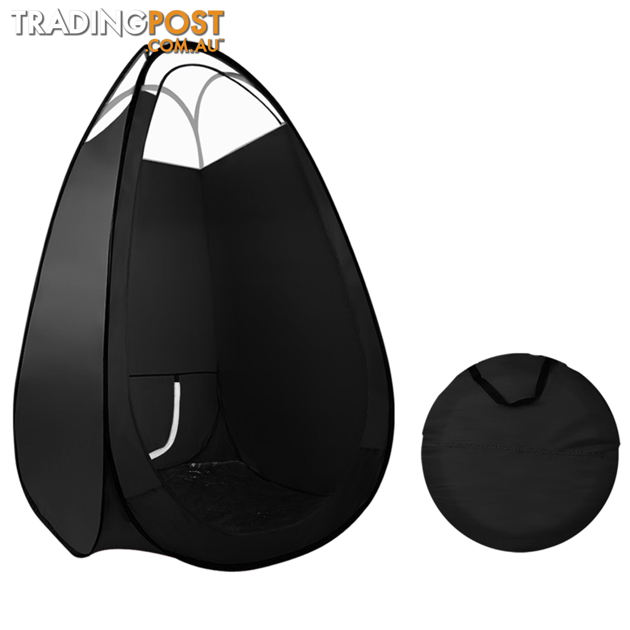 Large Black Pop Up Spray Tan Tent Tanning Mobile Booth