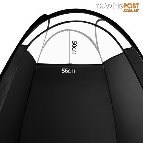 Large Black Pop Up Spray Tan Tent Tanning Mobile Booth