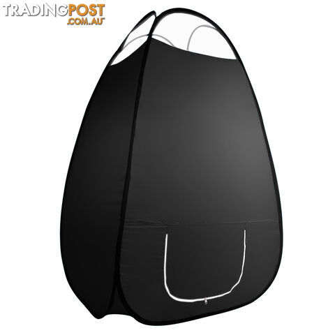 Large Black Pop Up Spray Tan Tent Tanning Mobile Booth