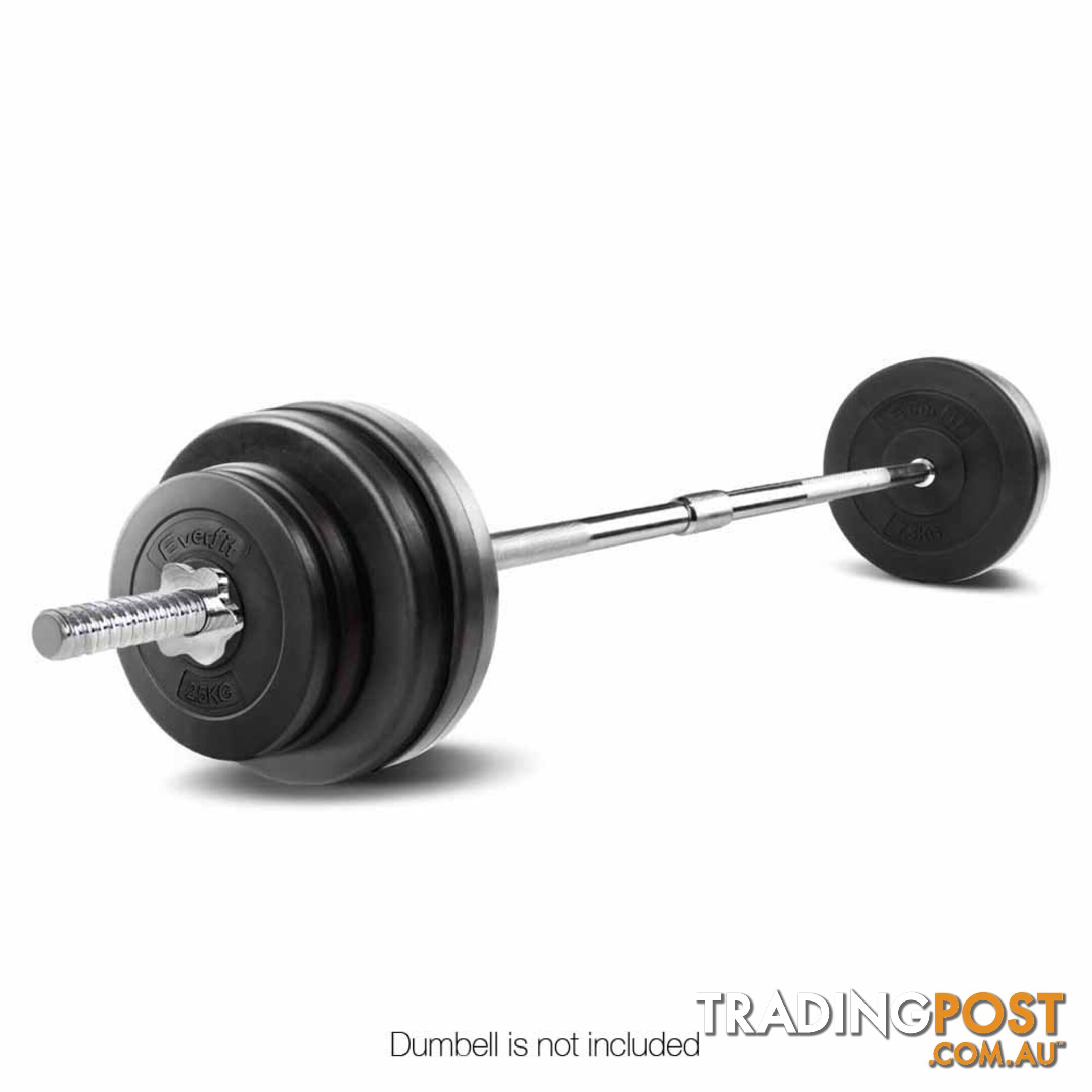 168CM Steel Weight Barbell with Spring Collars