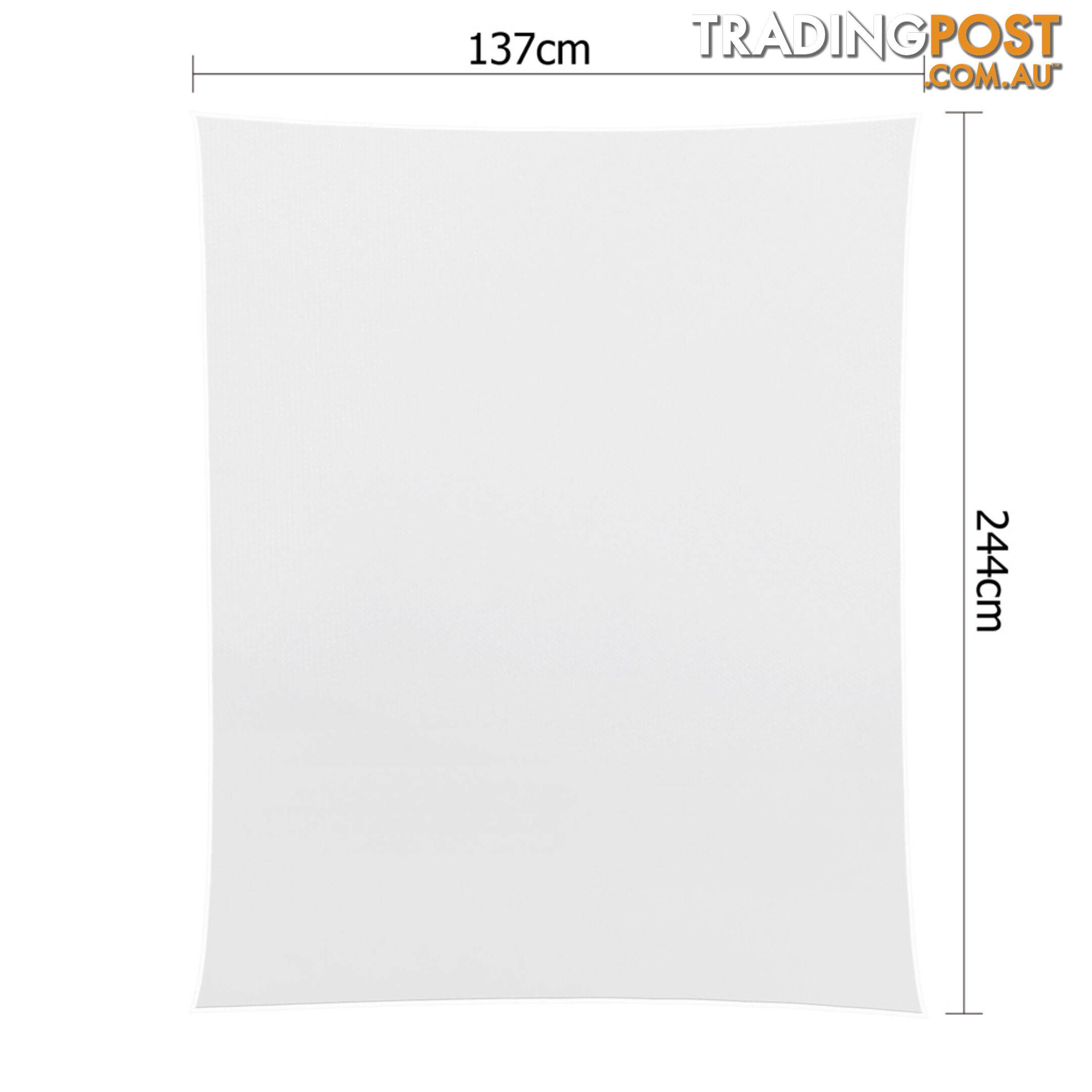 6 Pcs Wedding Table Cloth Rectangle 244cm White