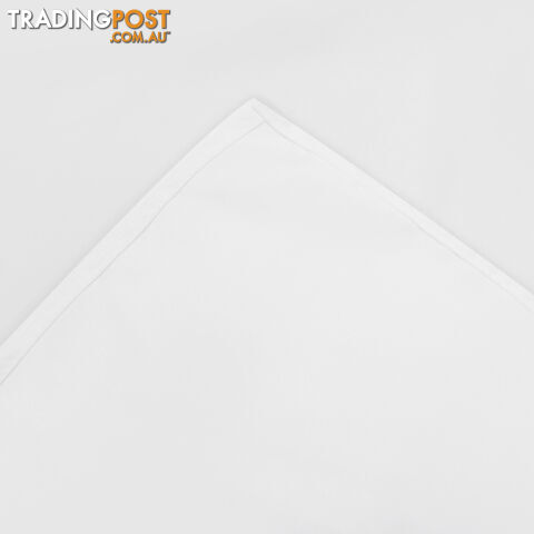 6 Pcs Wedding Table Cloth Rectangle 244cm White