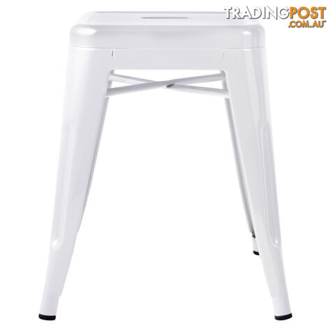 Set of 4 Replica Tolix Kitchen Bar Stool 46cm White - photo 5 of 8