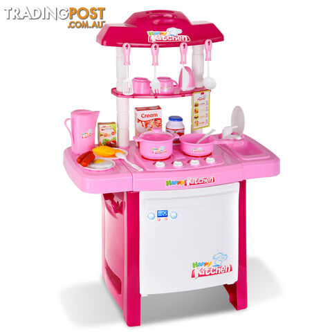 Kids Play Set Little Chef Kitchen 25 Piece - Pink