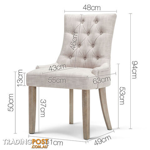 French Provincial Dining Chair - Beige - photo 2 of 10