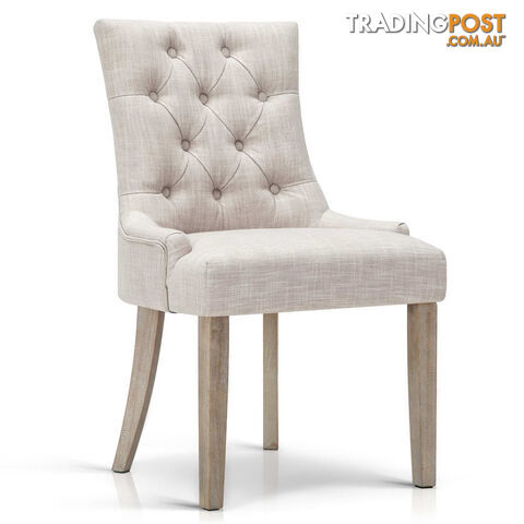 French Provincial Dining Chair - Beige