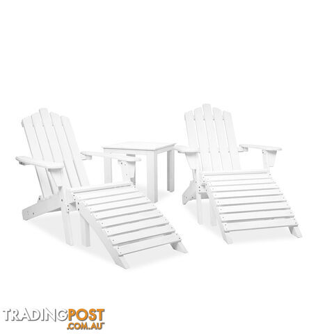 Adirondack Chairs & Side Table  5 Piece Set