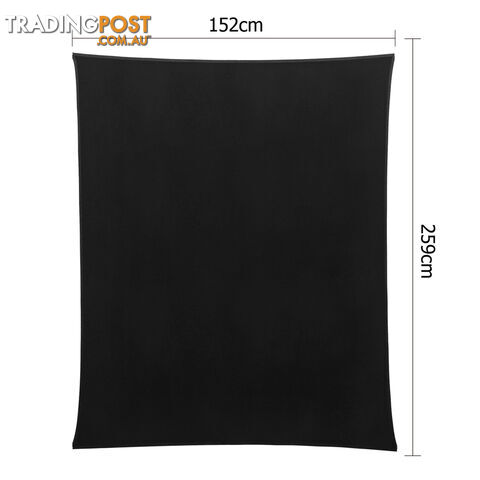 6 Pcs Wedding Table Cloth Rectangle 259cm Black - photo 2 of 8