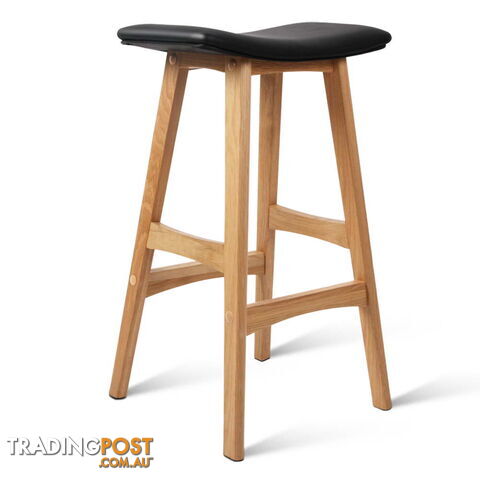Set of 2 High Seat Barstools Black - photo 3 of 11