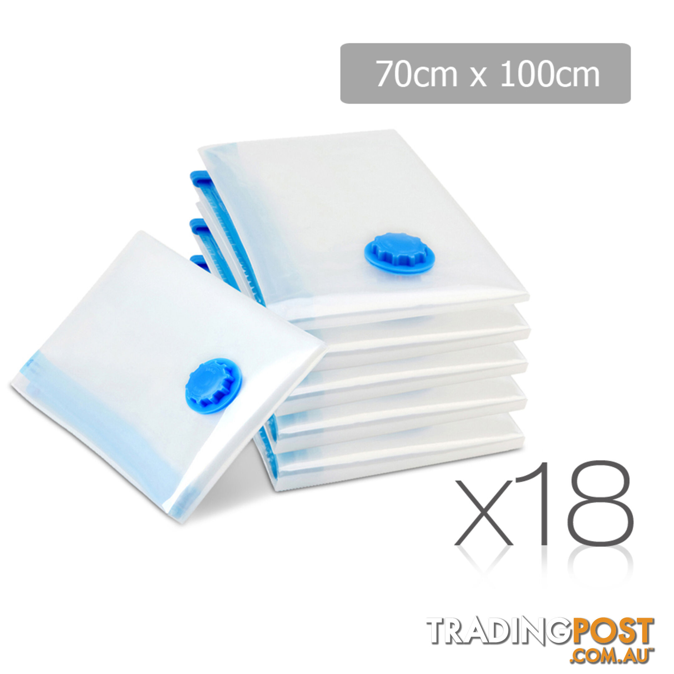 Set of 18 Vacuum Storage Bags 70 x 100cm