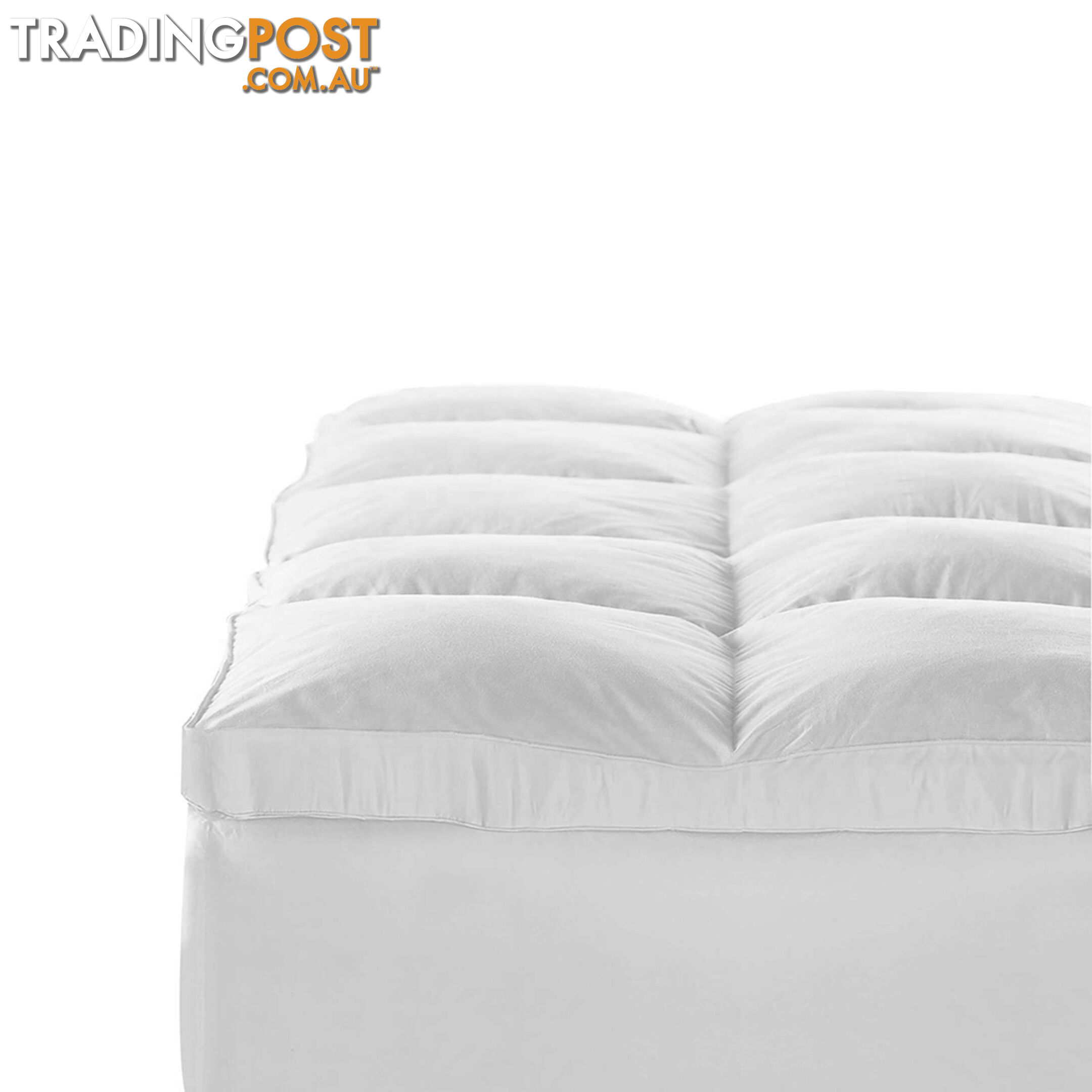 Duck Feather & Down Pillowtop Matress Topper - Queen