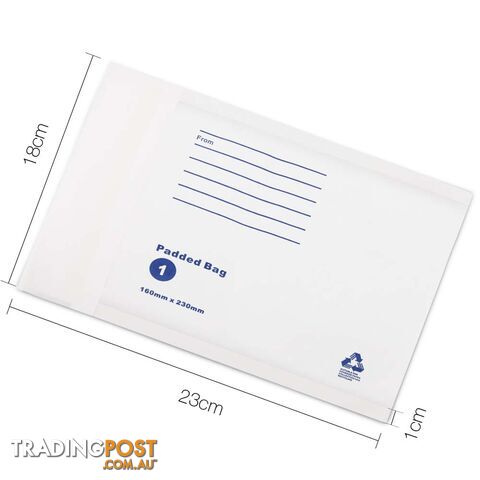 Bubble Padded Mail Envelopes 200pcs 160mm x 230mm